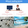 zooxsky 2 Pack Bifocal Metal Reading Glasses for Men,Classic Square