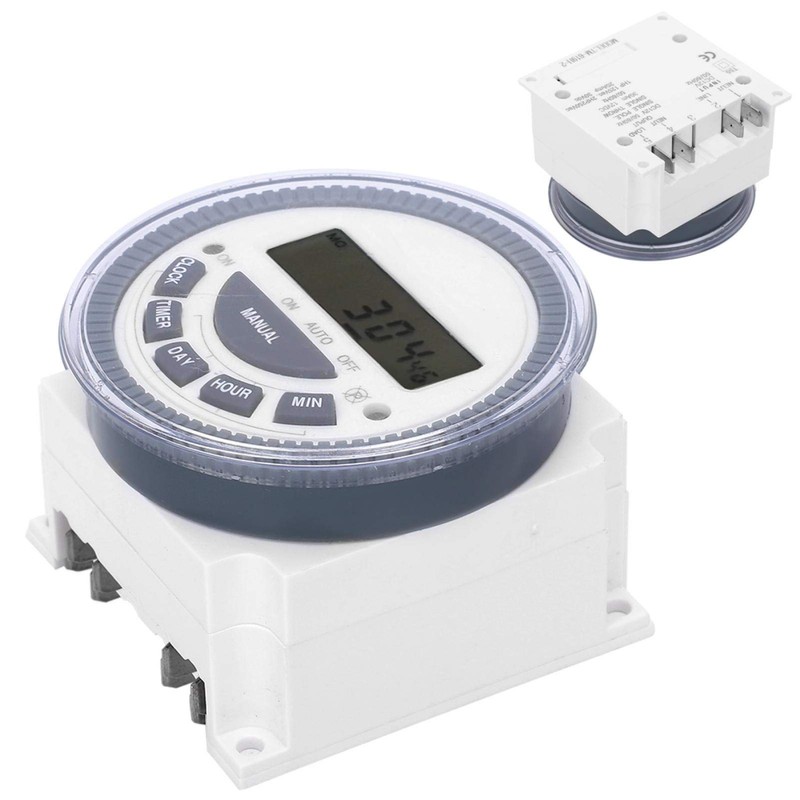 DC 12V Digital Timer Switch, TM619H‑2 24‑hour/12‑Hour System Electronic Timer