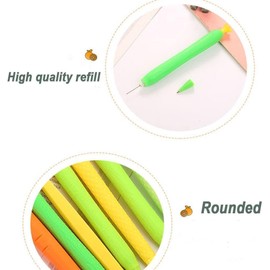 Fansoftiks 2Pcs Orange Carrot Pencil, Fruit Mechanical Pencil, Cute Press Pens, Drawing Pencil, Creative Automatic Pen Office and School Supplies,Students School Mechanical Pencils