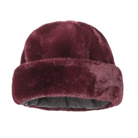 Women Ladies Faux Fur Winter Ushanka Russian Hat Ear Warmer Trapper Bomber Hat Fluffy Fashionable Church Hat Soft Warm Dome Beanie Skull Cap Thermal Earflap Hat Windproof Winter Hat Bowler Hat