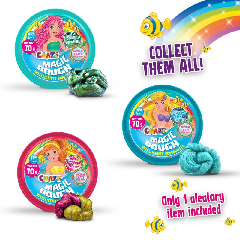 Craze Magic Dough - Intelligent Modelling Clay 80g Various Colours