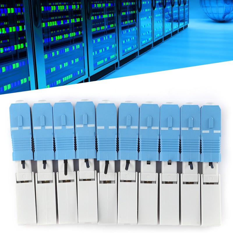 10Pcs Fiber Optic Quick Connector UPC FTTH SC/APC Embedded Fast