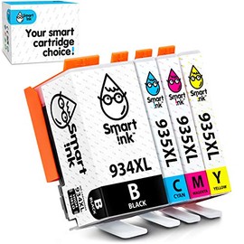 Smart Ink Compatible Ink Cartridge Replacement for HP 934 XL 935XL 934XL 935 High Yield 4 Combo Pack (Black & C/M/Y) to use with Officejet 6220 6812 6815 6820 Officejet Pro 6230 6830 6835 Printers