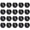 M12 Hex Lock Nuts, Stainless Steel 304 Black Nylon Insert