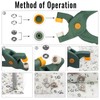 rietegio Snap Button Fastener Kit 250 Sets Poppers Fasteners with