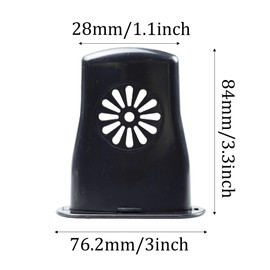 AUXBC 4Pcs Black Guitar Soundhole Humidifier, Silent Running Acoustic Guitar Maintenance Tool, Drip Design for Optimal Humidity Control