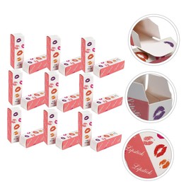 Beatifufu 50pcs Boxes Lipstick Box Lipstick Organizer Lipstick Packaging Design Kraft Paper Lip Balm Tube Lip Cream Packaging Lip Gloss Essential Oil Cardboard Pink Tube Box