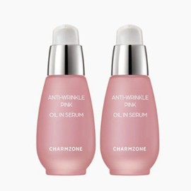 Charmzone Anti Wrinkle Pink Oil in Serum 30ml 2pcs Moisturizing Moisture Elasticity Wrinkle Improvement / 참존 안티 링클 핑크 오일 인 세럼 30ml 2개 보습 수분 탄력 주름개선