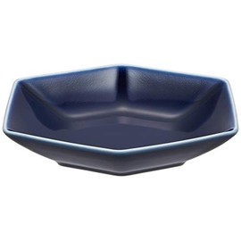 Hakusan Toki Boiling Pot, Glossy Navy Blue, Approx. 6.1 x 5.1 x 1.4 inches (15.5 x 13 x 3.5 cm), Kikkou Kikkou Hasami Ware, Made in Japan