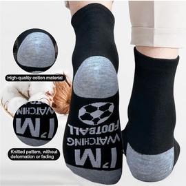 Himozoo Do Not Disturb I'm Watching Football Socks, Novelty Funny Birthday Gifts for Teenage Boys,Mens Christmas Gifts for Dad,Husband,Grandpa