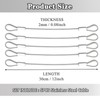 Stainless Steel Cable with Loops, Vinyl Coated Wire Rope Lanyard