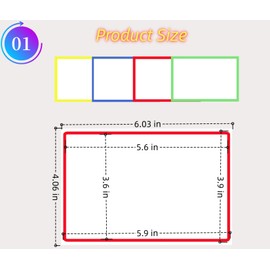 400 Large Moving Labels for Boxes Color-Coded Label Stickers Packing Labels for Moving 6 x 4 Colored Labels for Home Organization Projects, Bins, Kitchen Storage Containers