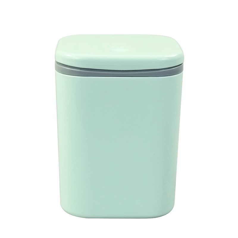 Vababa Mini Waste Can, 2 L/0.5 Gallon Push-Button Trash Can