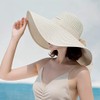 BABAHU Women Foldable Floppy Wide Brim Straw Sun Hat Summer