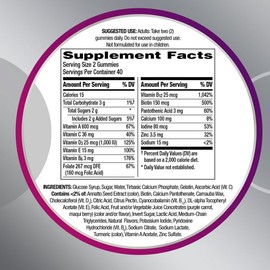 Centrum Silver Women 50 Plus Gummies - 80 ct, Set with Fusion Shop Store Week case (1) (Pack of 2)