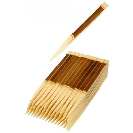 CANAPE KING Kuromoji Bamboo Skewers - 100x Disposable Black Willow Fruit Sticks Reusable Drink Stirrers Wooden Cocktail Stick (6cm) - for Parties Dinner Catering