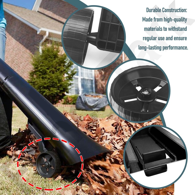 314148001 Replacement Wheel Assembly for Ryobi 40V Vac Attack Leaf