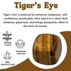 1 oz Tiger Eye Crystal Tumbled Stones Polished Rocks -