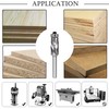 Akylin Compression Spiral Flush Trim Router Bits 1/4 Inch Shank,