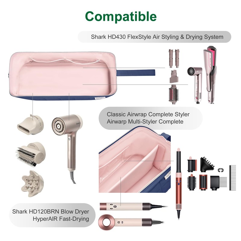 Karsyon Hair Tools Travel Bag Organizer for Dyson Airwrap Case