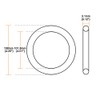 sourcing map Metric Nitrile Rubber O-Rings Seal 108 mm OD