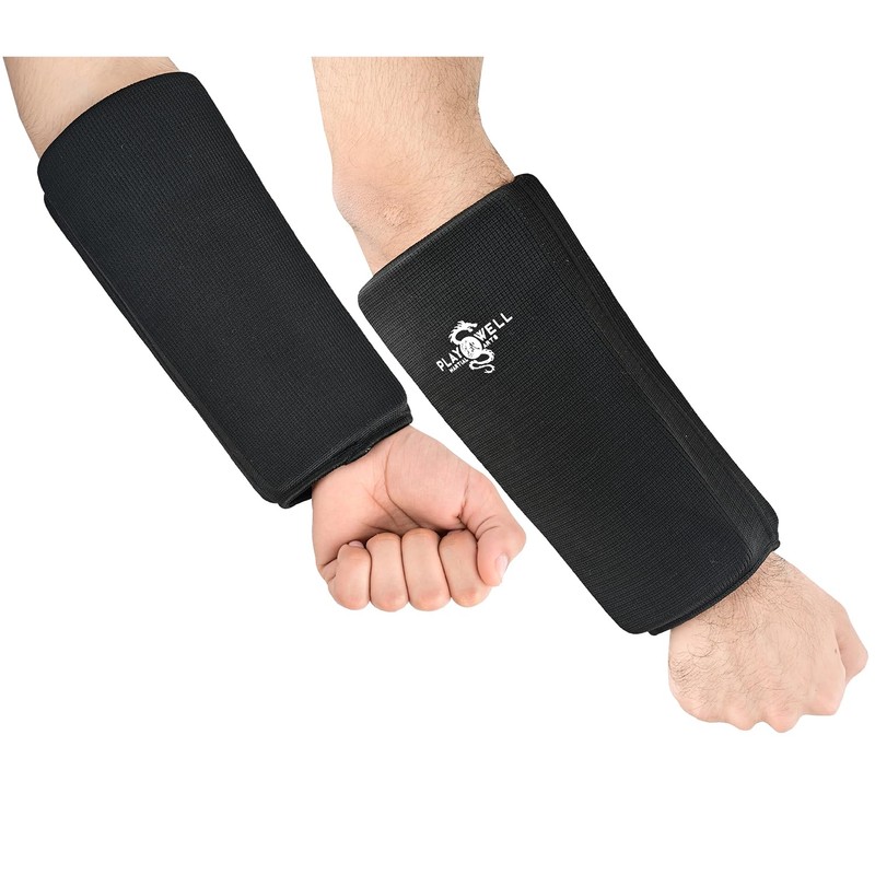 Playwell Martial Arts Black Full contact Padded Both sides Forearm