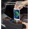 Car Seat Gap Organizer Large Capacity Leather Storage Box with