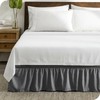 Bare Home Wrap Around Bed Skirt - Adjustable and Ruffled