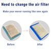 HEYZLASS 5 Pack 491588S Air Filter, Compatible with Briggs Stratton