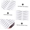FOMIYES Eyebrow Tint Stickers 12pcs Imitation Eyebrow Transfer for Instant