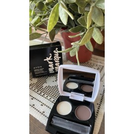 Avon MARK BY AVON PERFECT BROW STYLING DUO in Soft Brown *NIB*