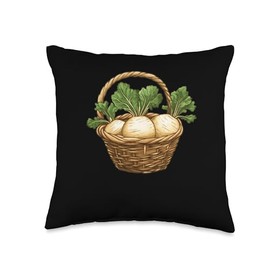 Rutabaga In A Basket Throw Pillow