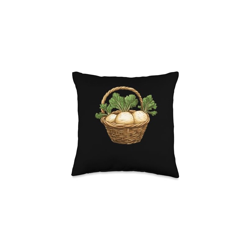 Rutabaga In A Basket Throw Pillow