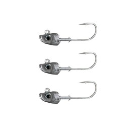 FishLab ME-JH-2.25-7.5 Mad Eel Jig Head 7/0 Sinking Unpainted 7/0 2 1/4 oz