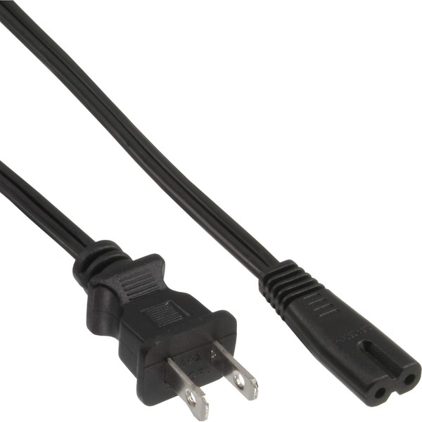 InLine 16654P Power Cord Japan to Euro 8 C7 Plug,