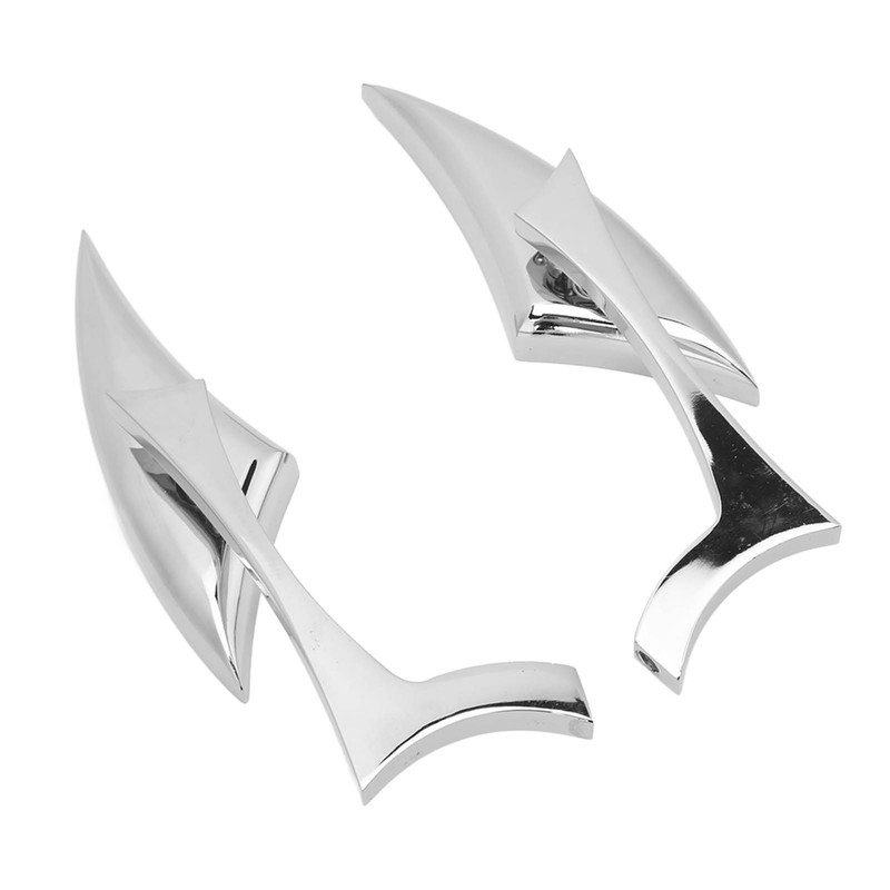 Motorcycle Spear Blade Mirrors 180 Degree Adjustable Rear View Side
