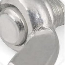 JunYon Wing Bolts Bolt Set Screws Hand Screws Thumbscrews 304 Stainless Steel Machine Parts M6x12mm Silver 10pcs