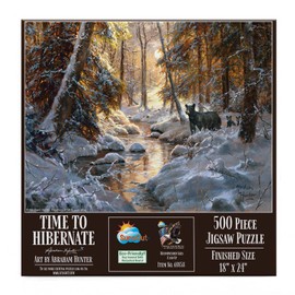 SUNSOUT INC - Time to Hibernate - 500 pc Jigsaw Puzzle by Artist: Abraham Hunter - MPN# 69858