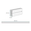 Exhivit Conector L Y H Kit De Pvc Para Mamparas