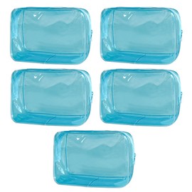 5pcs Trendy Gelatene PVC Waterproof Makeup Package: Makeup Travel Tips, D1126-6, Fashion