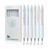 Erasable Pens, 6 Pack Fine Point 0.5mm Black Erasable Gel
