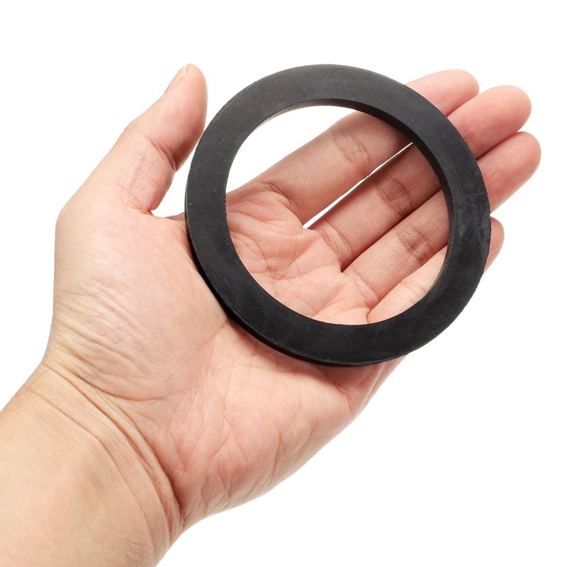 sourcing map 12 Pcs Solid Nitrile Rubber Flat Washer DN80