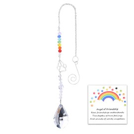 Pet Memorial Gifts for Dogs Cats Paw Sun Catcher Pet Sympathy Gift for Loss of Dogs Cats Rainbow Bridge Gifts Cards Paw Print Crystal Suncatcher Prisms Pet Lover Gift for Women Men