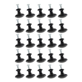 Kitchen Cabinet Knobs ，Cabinet Knobs, 25Pcs Black Cabinet Knobs, Durable and Lightweight, Suitable for Cabinets, Dressers, Cupboards Quality Knobs for Cabinets Drawers（ with 25 Fixing Screws）