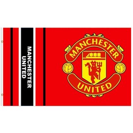 MUFC Giant Manchester Utd Football Crest Flag (5ft x 3ft & 100% Polyester)