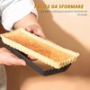 QKNOSM 2 stampi per torte con fondo di sollevamento, antiaderente,