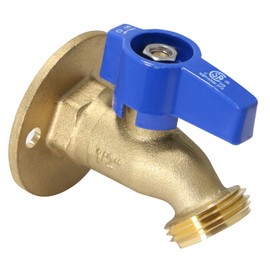 XFITTING 1/2" Female Threaded Hose Bibb with Nail Flange, 1/2" FNPT x 3/4" Male GHT Outlet 5-2-4 (2)