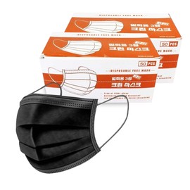 face mask Black dental mask summer large size 100 sheets / 블랙 덴탈마스크 여름용 대형 100매