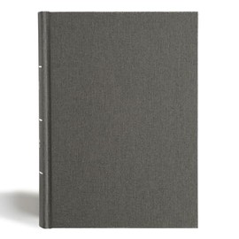 CSB Study Bible, Personal Size, Digital Study Edition, Charcoal Cloth Over Board, Red Letter, Study Notes and Commentary, Illustrations, Articles, Word Studies, Outlines, Timelines, Easy-to-Read Type