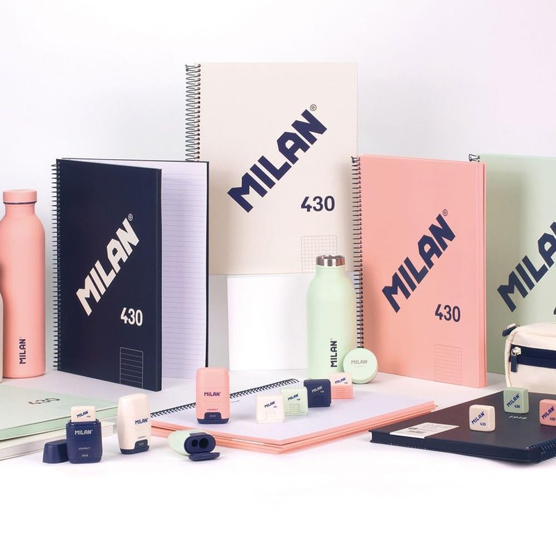 MILAN® Spiral Notebook, Graph Paper, 80 Sheets, A4, 1918 Series,